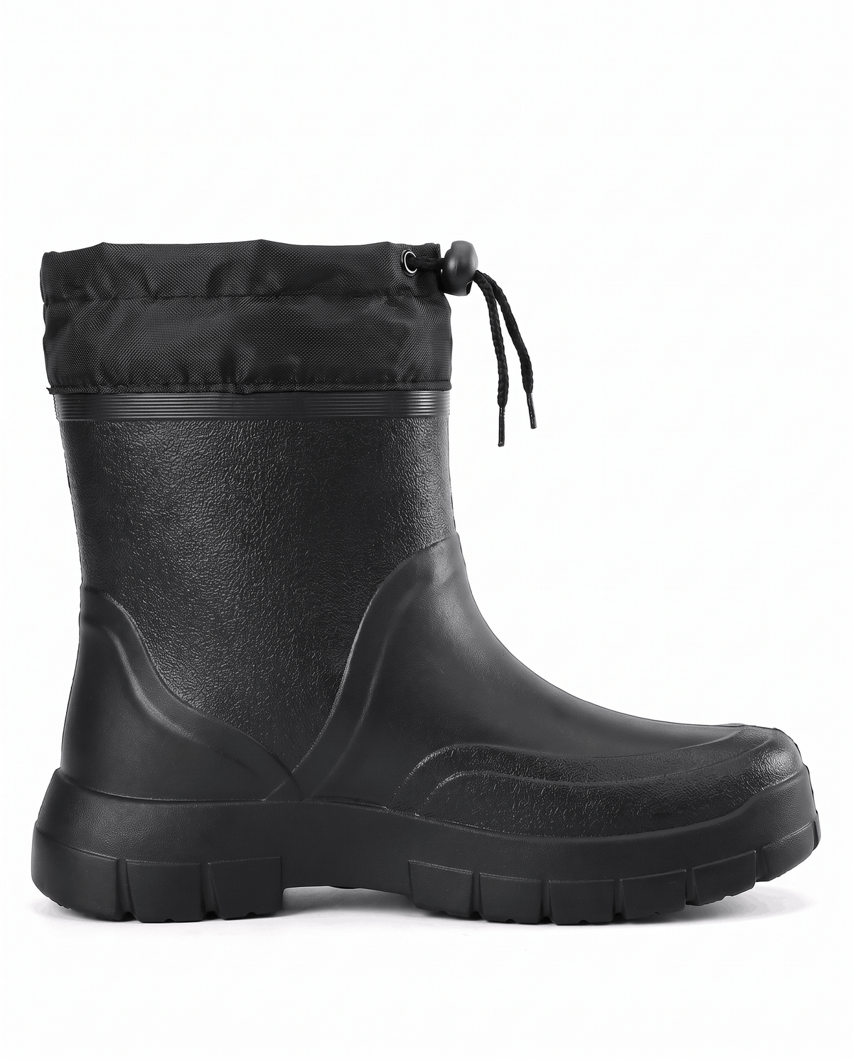 Mid-Calf Rain Boots – Drawstring Collar & Tread Sole | Ivar