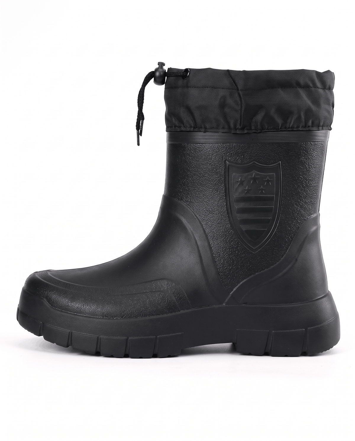 Mid-Calf Rain Boots – Drawstring Collar & Tread Sole | Ivar