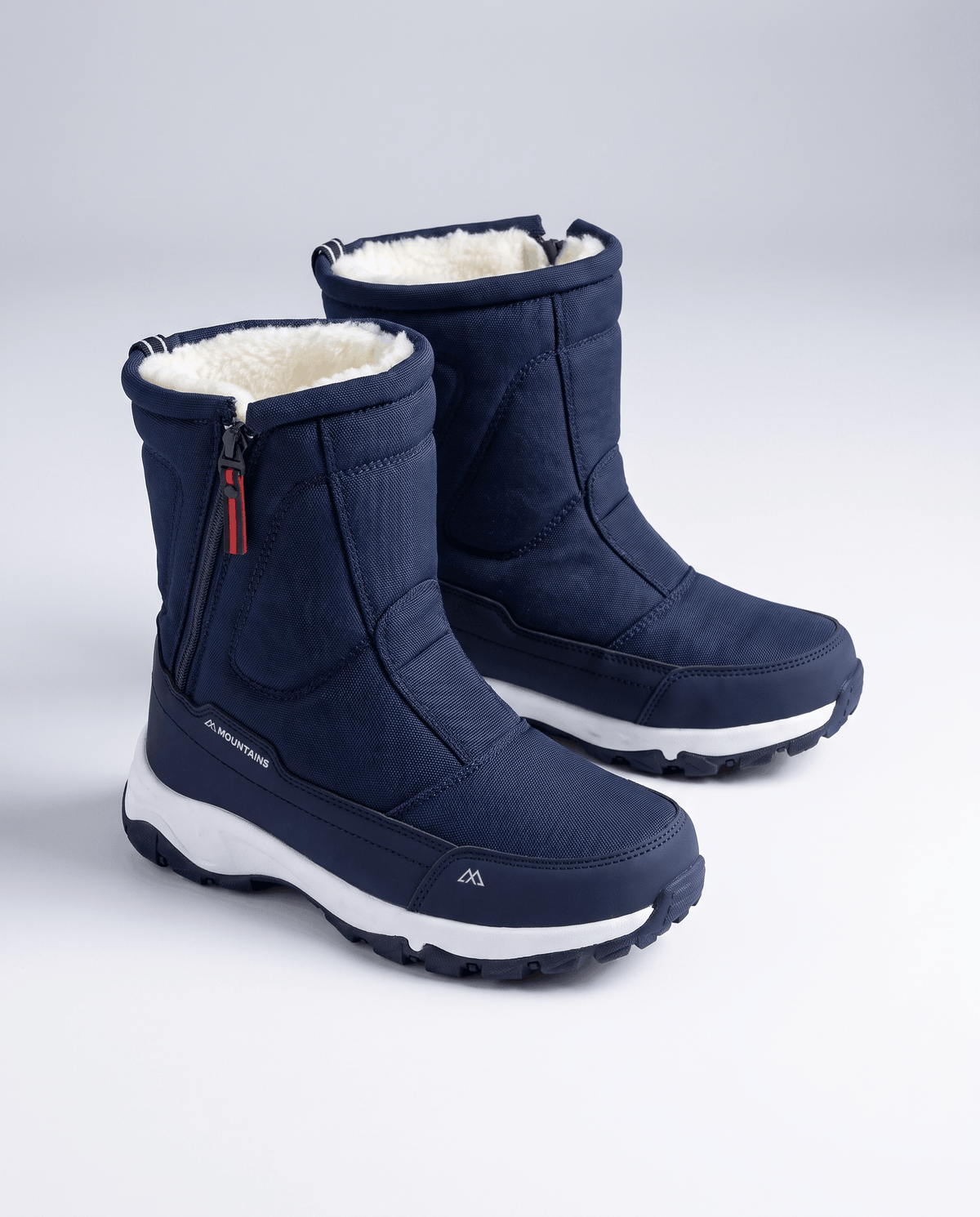 Mid-Calf Snow Boots – Fleece-Lined, Zip-Up & Lug Sole | Magnus