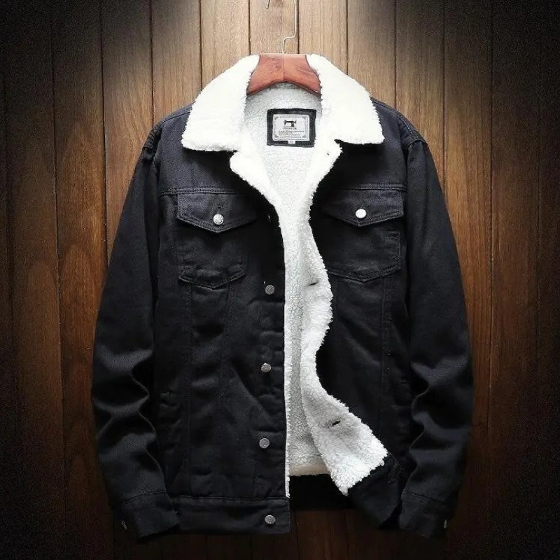 Grant | Men's Winter Sherpa Lined Denim Jacket Trucker