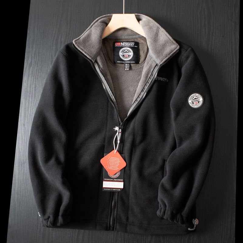 Benjamin | Men's Fleece Jacket Full Zip High Collar