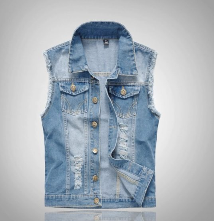 Milan | Men's Sleeveless Denim Vest