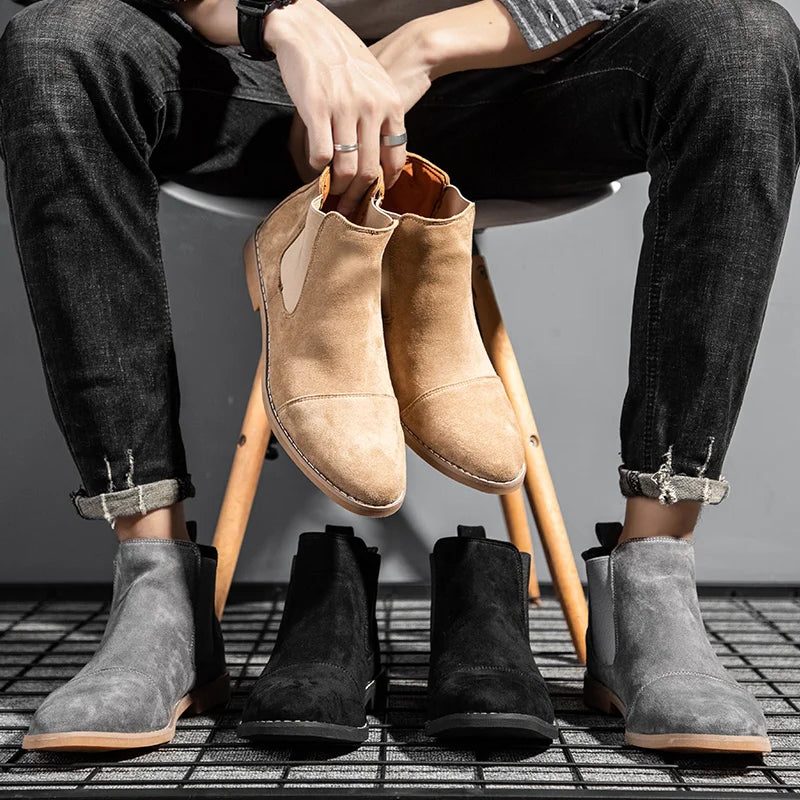 Miles | Men's Pointed Toe Chelsea Boots