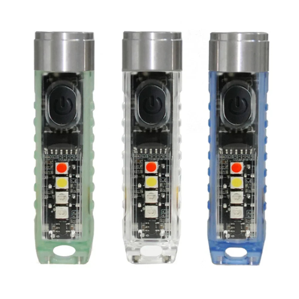 Mini LED Keychain Flashlight | USB-C Rechargeable & IP65 Waterproof