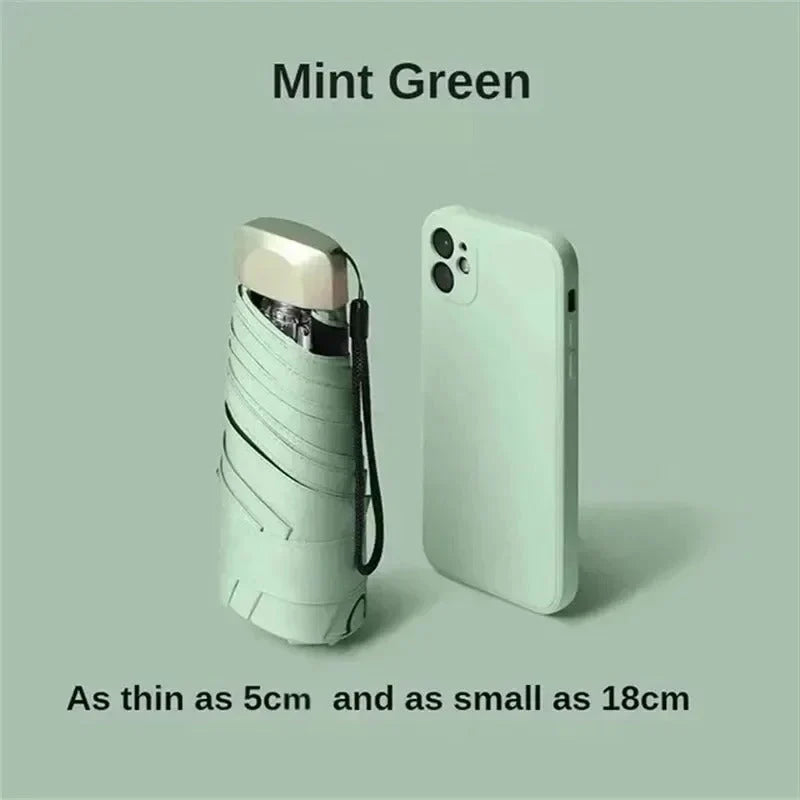 Mini Umbrella | Foldable UV-Blocking & Wind-Resistant | 19 cm Folded