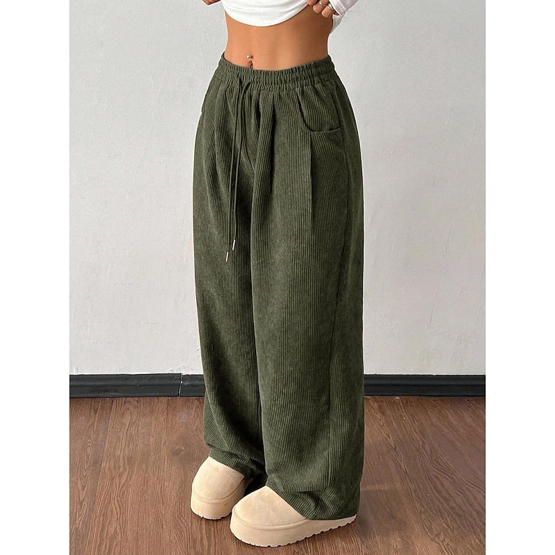 Georgina | High Waisted Relaxed Palazzo Wide-Leg Pants