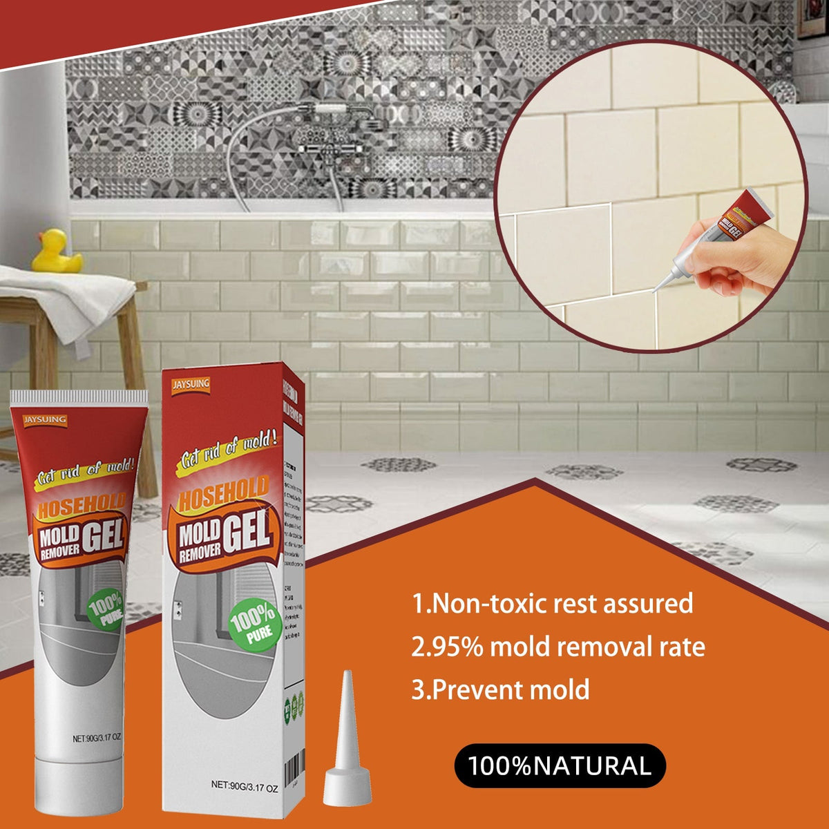 Mold and Mildew Remover Professional Gel with Precision Nozzle for Bathroom Tile Grout