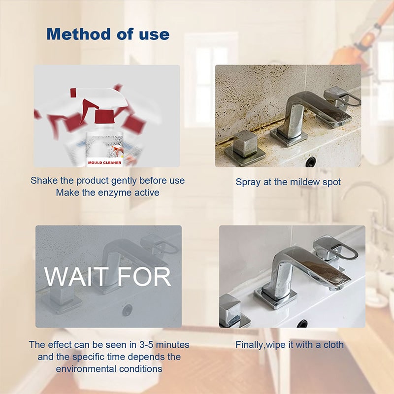 Mold and Mildew Remover Professional Stain Spray with Trigger Nozzle
