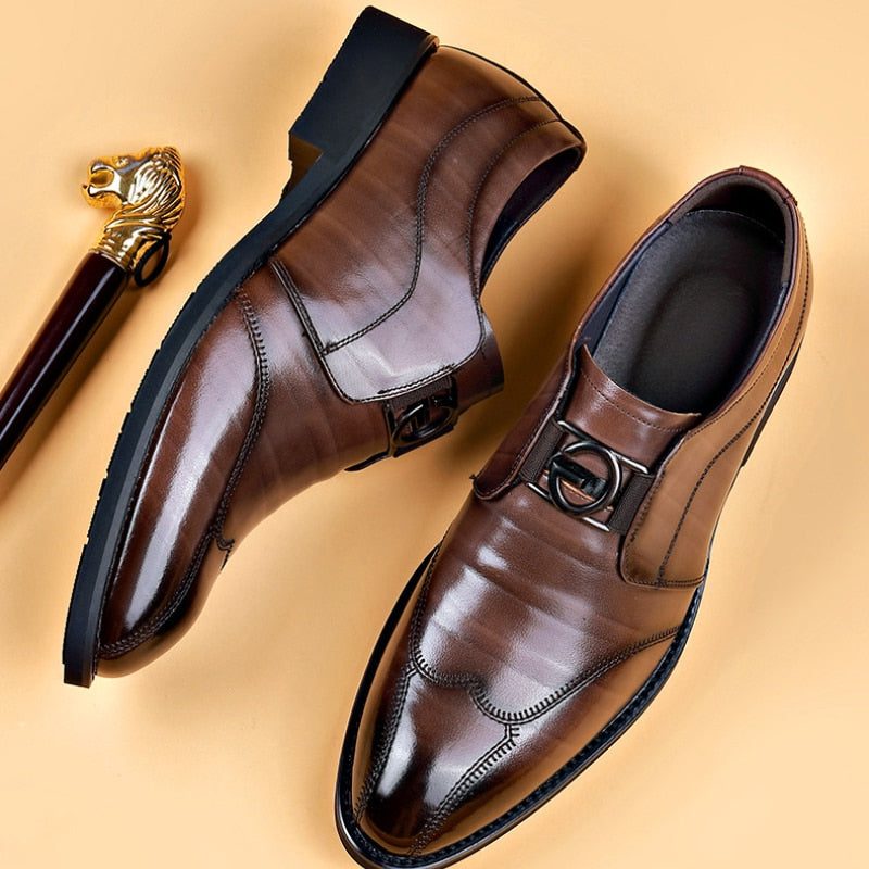 Monk Strap Pointed Toe Loafers for Men
