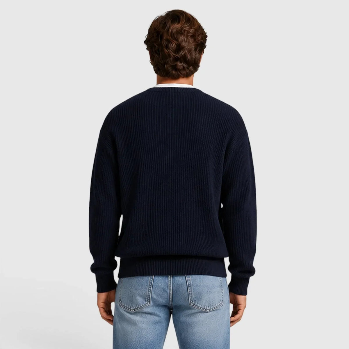 Men's Zip-Front Cardigan | Textured Knit Long Sleeve