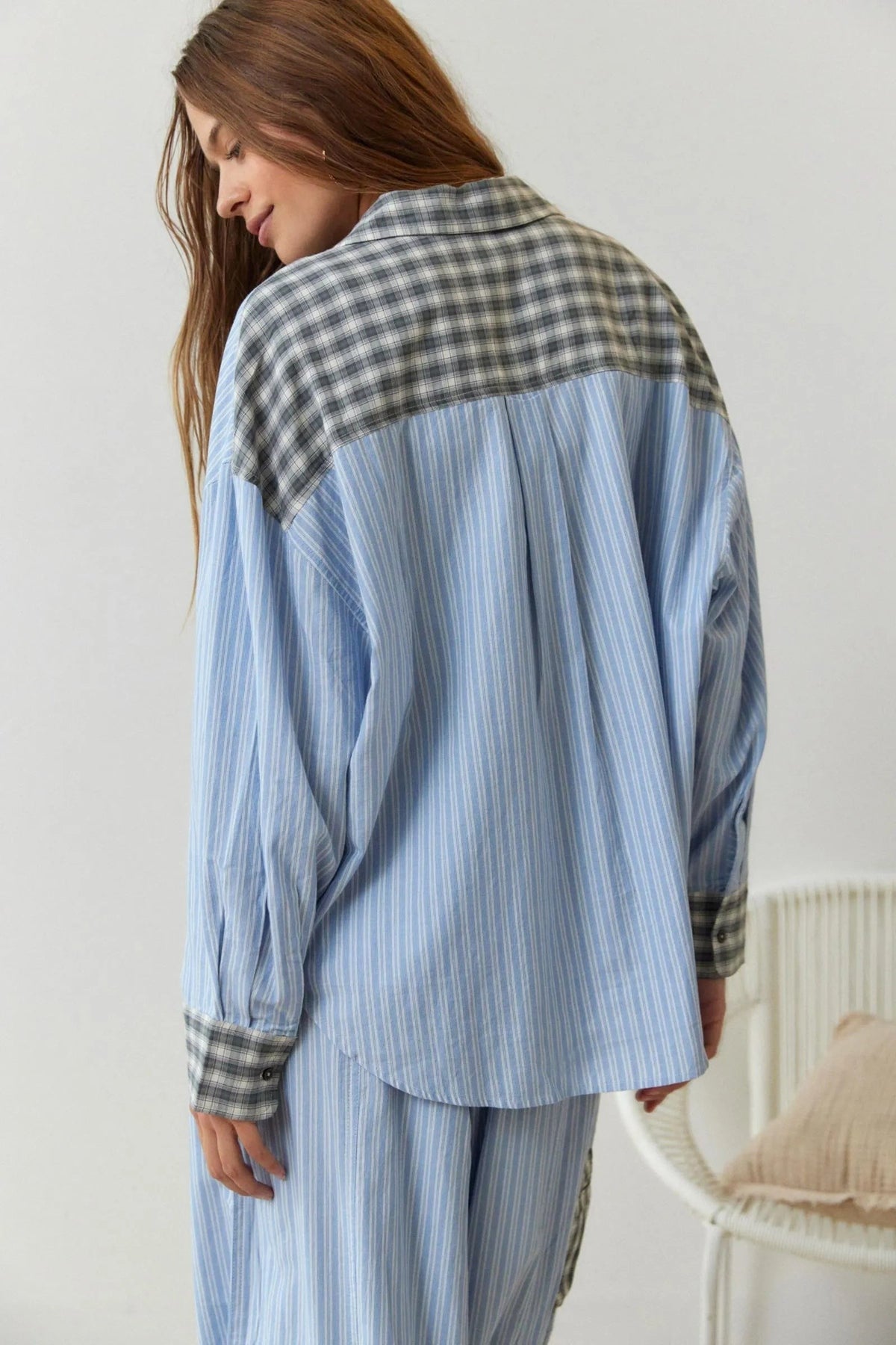 Women’s Striped Cotton Pyjama Set