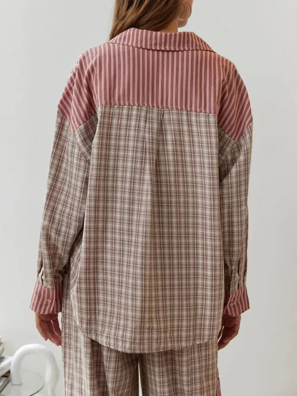 Women’s Striped Cotton Pyjama Set