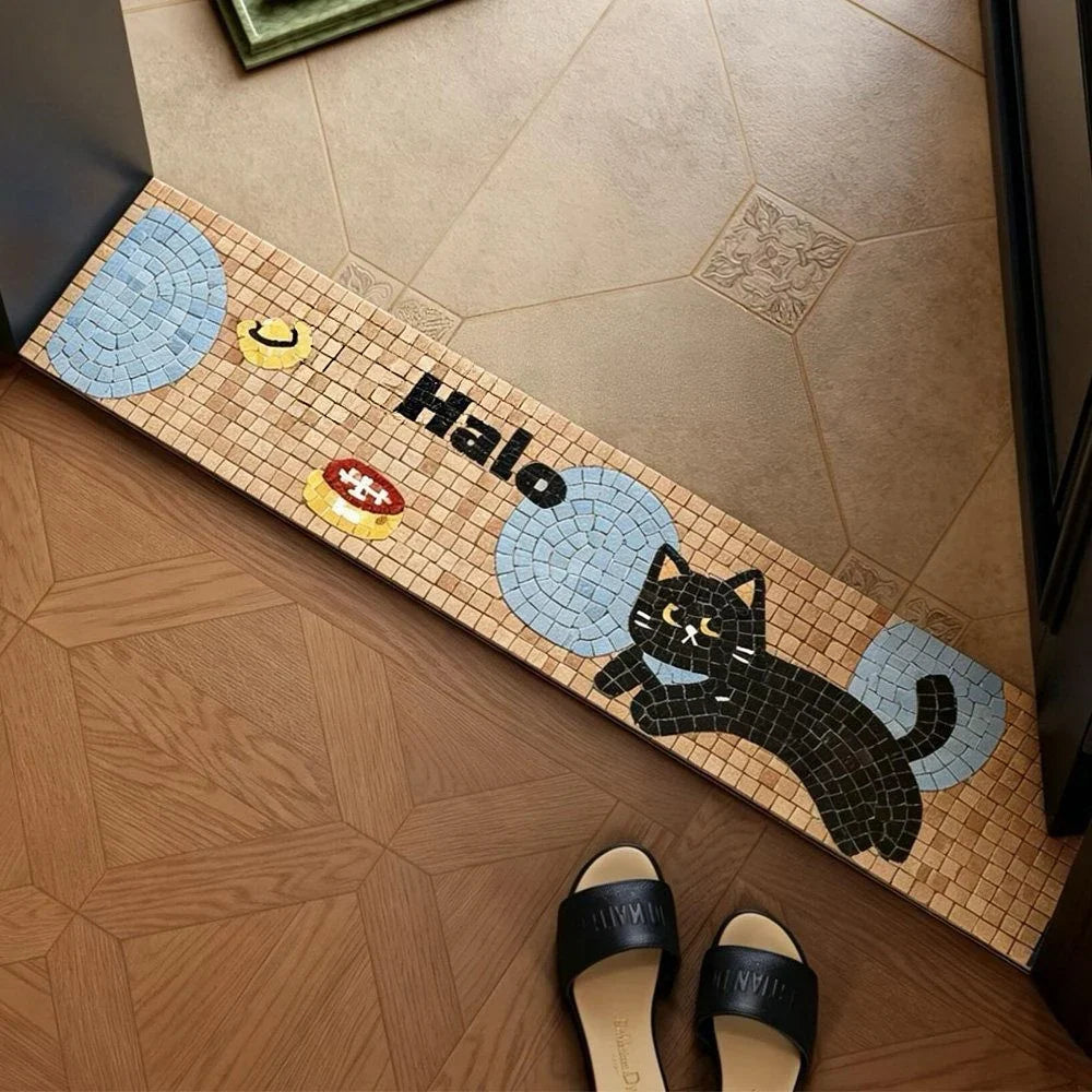 Mosaic Tile | Durable Ceramic & Intricate Aquatic Design | For Pool & Shower
