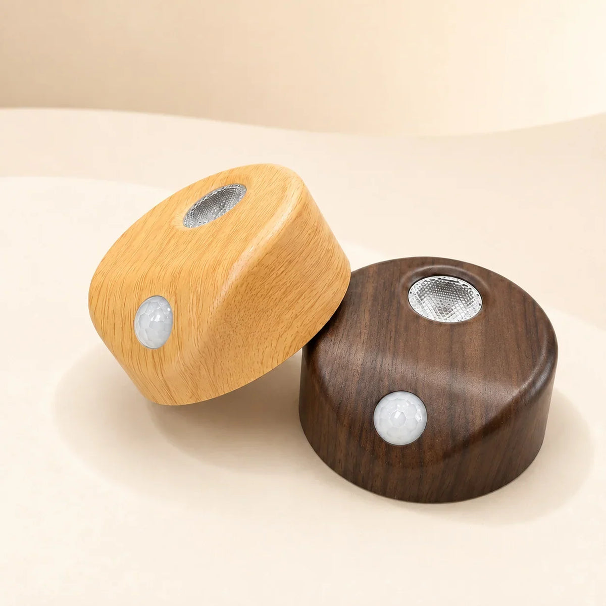Motion Sensor Night Light | Wood Finish & Energy-Efficient LED