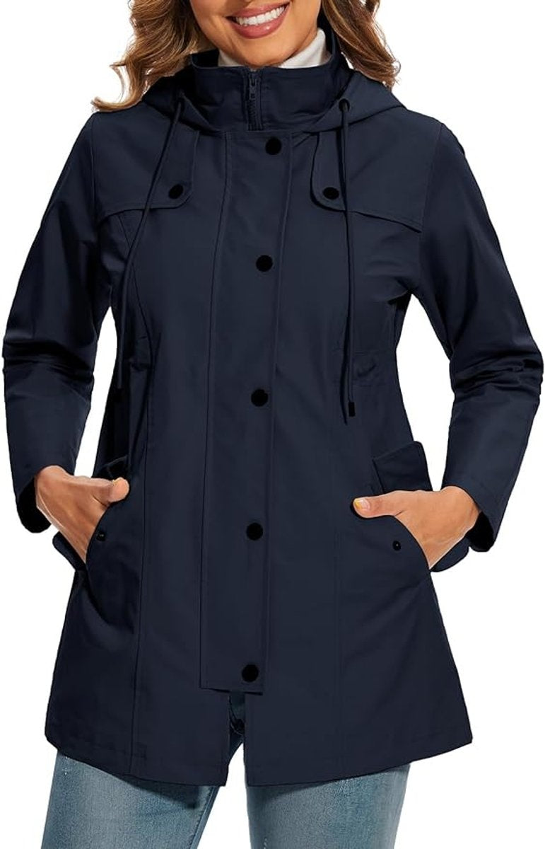 Hailey | Women's Waterproof Anorak Jacket Hooded Windbreaker