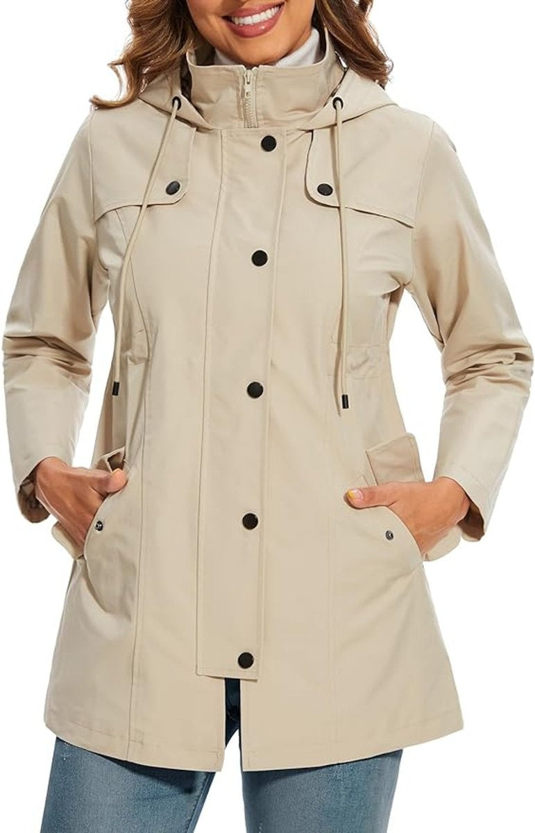 Hailey | Women's Waterproof Anorak Jacket Hooded Windbreaker