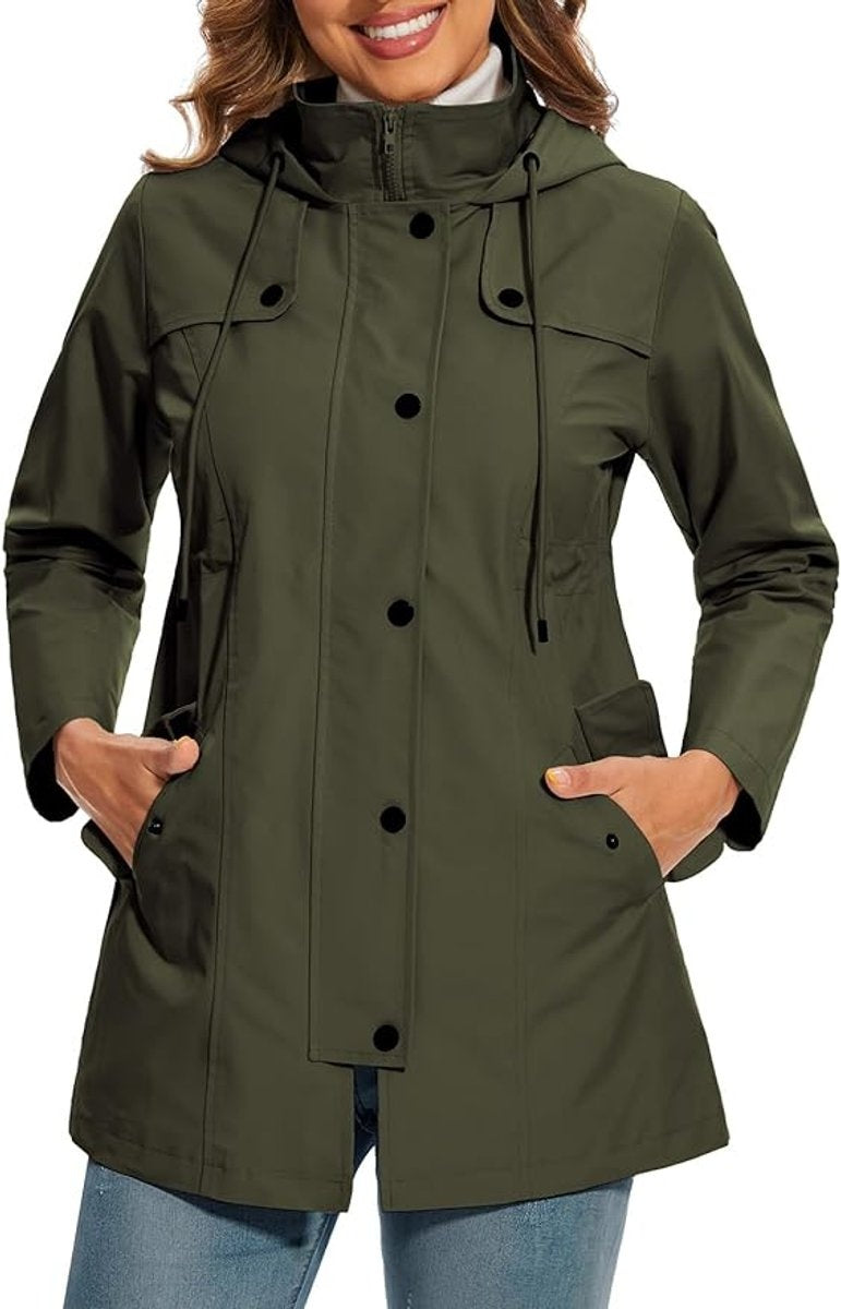 Hailey | Women's Waterproof Anorak Jacket Hooded Windbreaker
