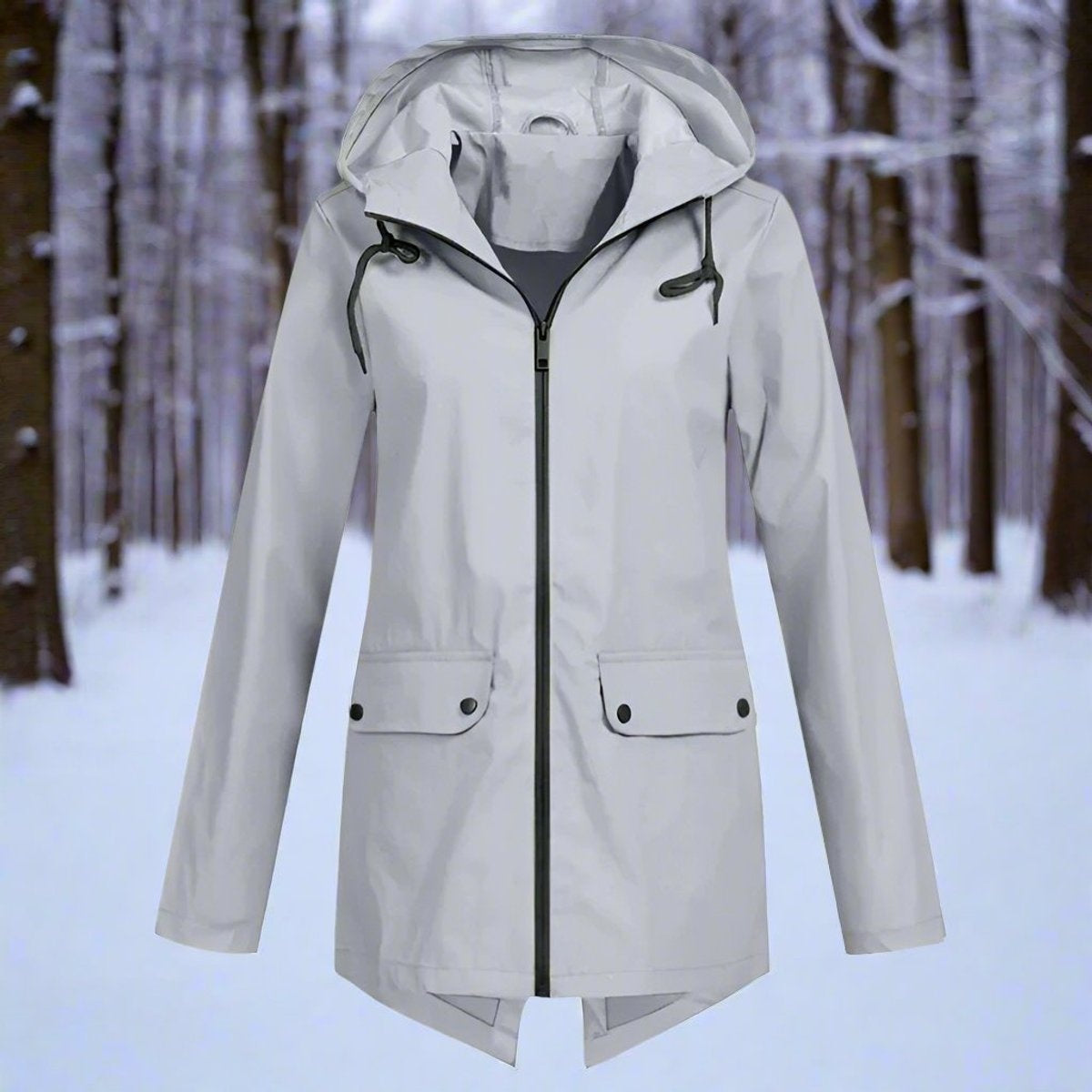 Grace | Women's Waterproof Parka Jacket Hooded Rain Coat