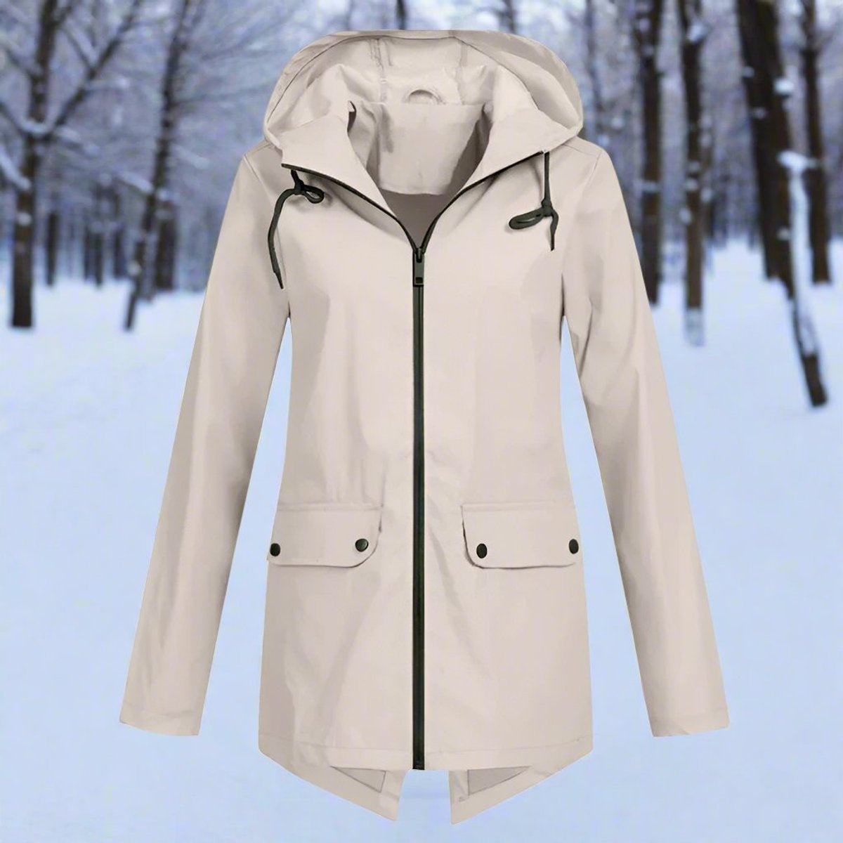 Grace | Women's Waterproof Parka Jacket Hooded Rain Coat