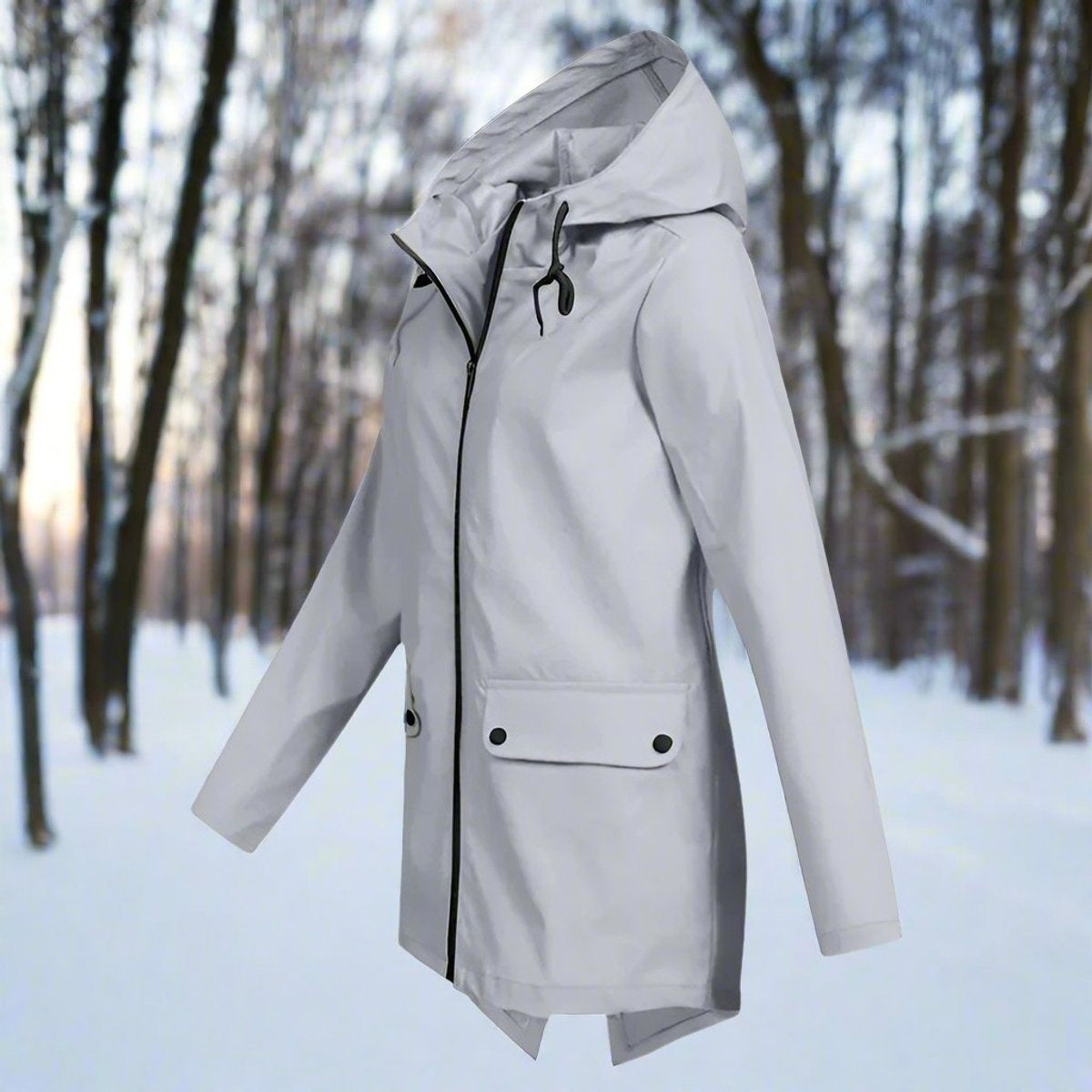 Grace | Women's Waterproof Parka Jacket Hooded Rain Coat