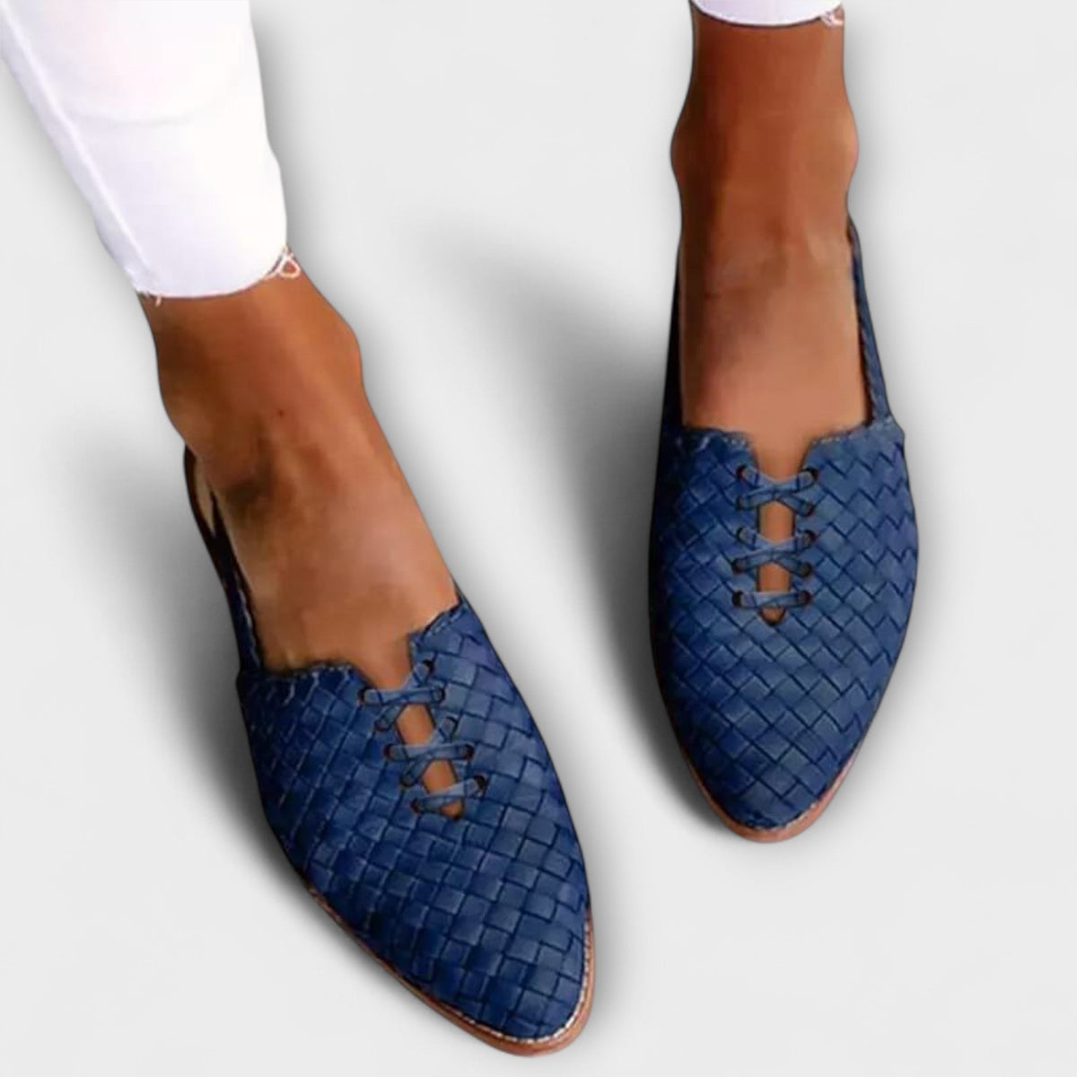 Maya | Women's Woven Flat Loafers Pointed Toe