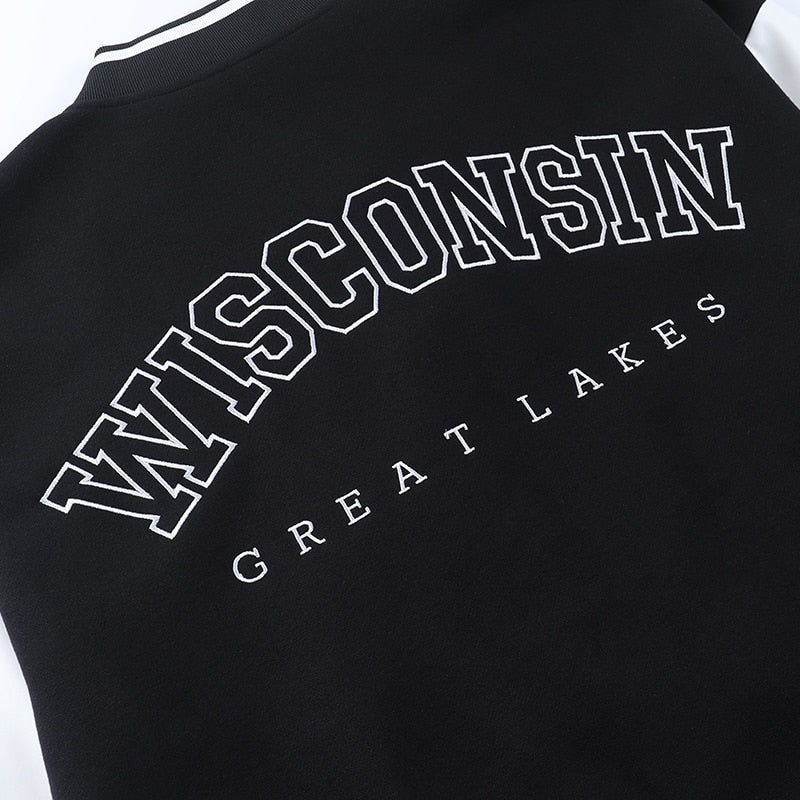 Elena | Women's Oversized Varsity Jacket Embroidered Letterman