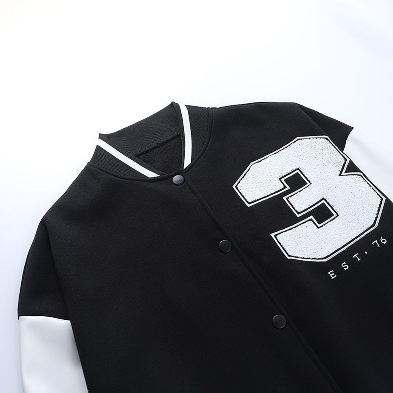 Elena | Women's Oversized Varsity Jacket Embroidered Letterman