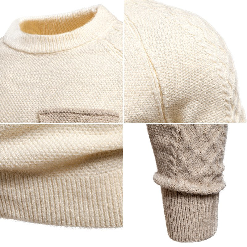 Nathan - Men's Pocket Detail Knit Sweater
