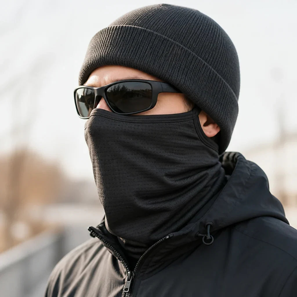 Neck Warmer Set | Breathable Nylon & Integrated Ear Hooks | 2-Pack