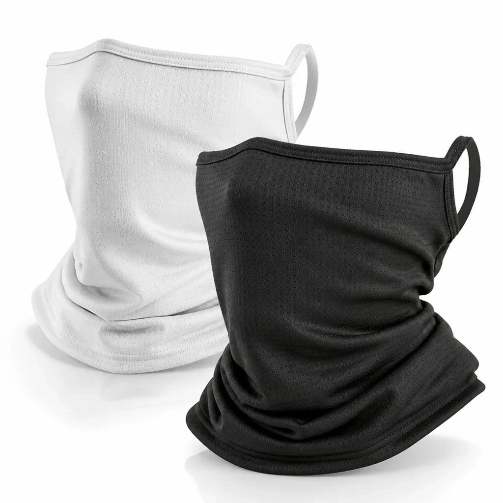 Neck Warmer Set | Breathable Nylon & Integrated Ear Hooks | 2-Pack
