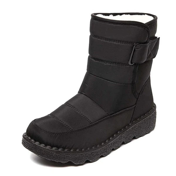 Gemma | Women's Waterproof Winter Snow Boots Warm Lined Flat Hook and Loop