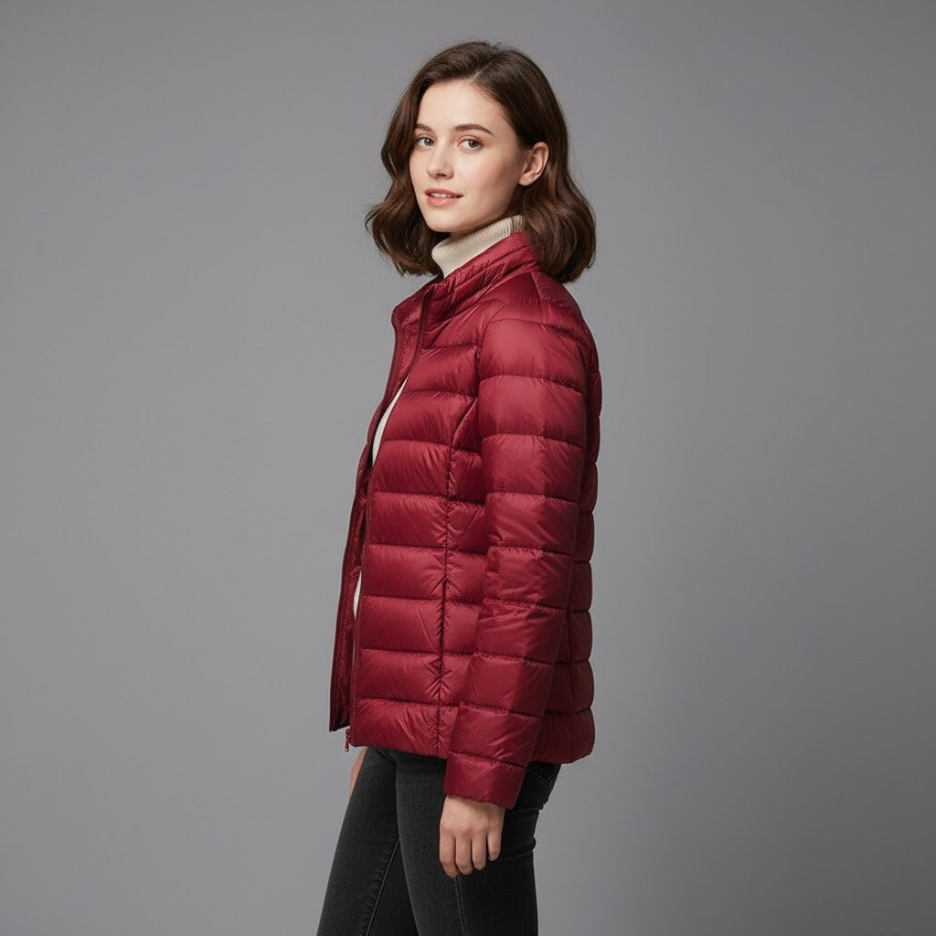 Josie | Women's Winter Puffer Jacket Quilted High Collar