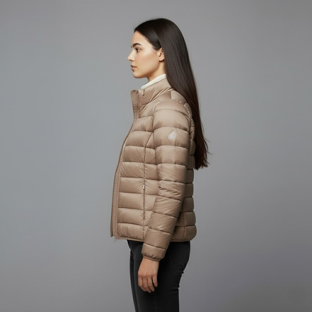 Josie | Women's Winter Puffer Jacket Quilted High Collar