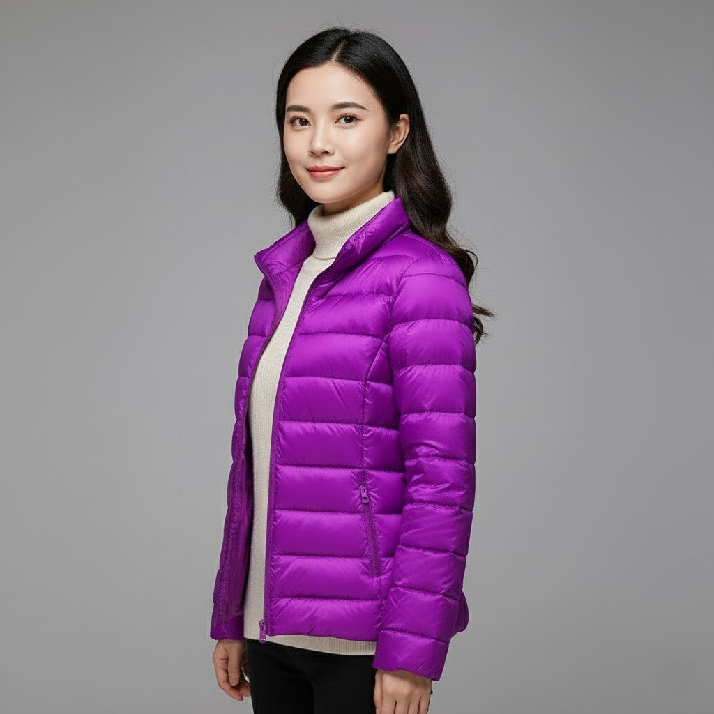 Josie | Women's Winter Puffer Jacket Quilted High Collar