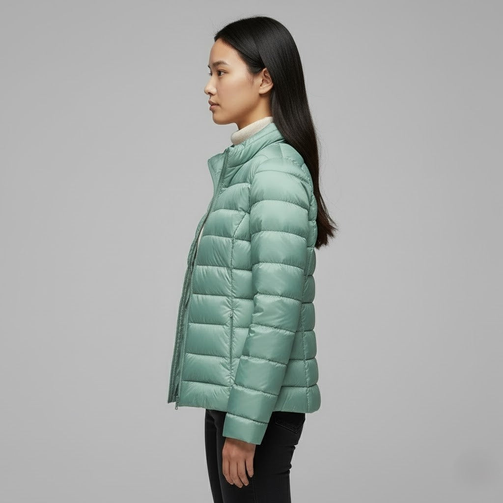 Josie | Women's Winter Puffer Jacket Quilted High Collar