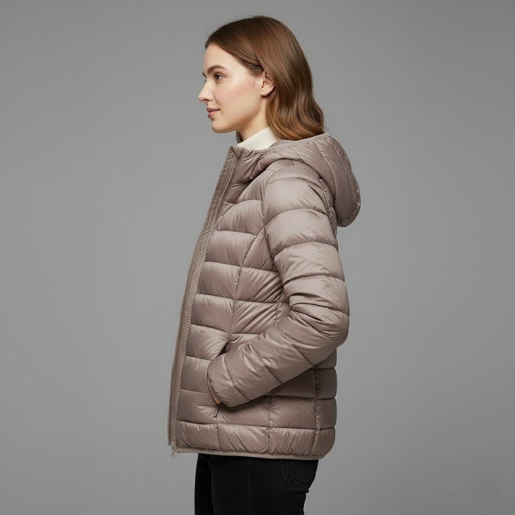 Josie | Women's Winter Puffer Jacket Quilted High Collar