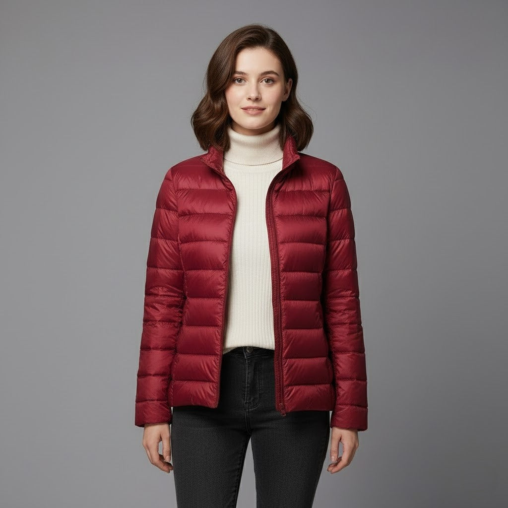 Josie | Women's Winter Puffer Jacket Quilted High Collar