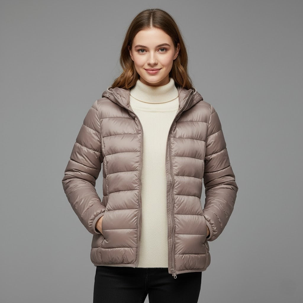 Josie | Women's Winter Puffer Jacket Quilted High Collar