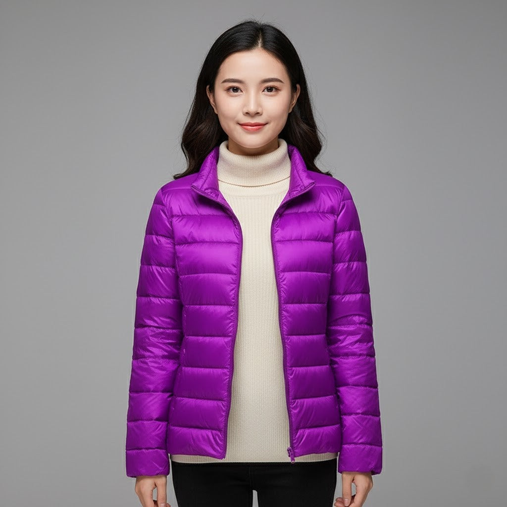 Josie | Women's Winter Puffer Jacket Quilted High Collar