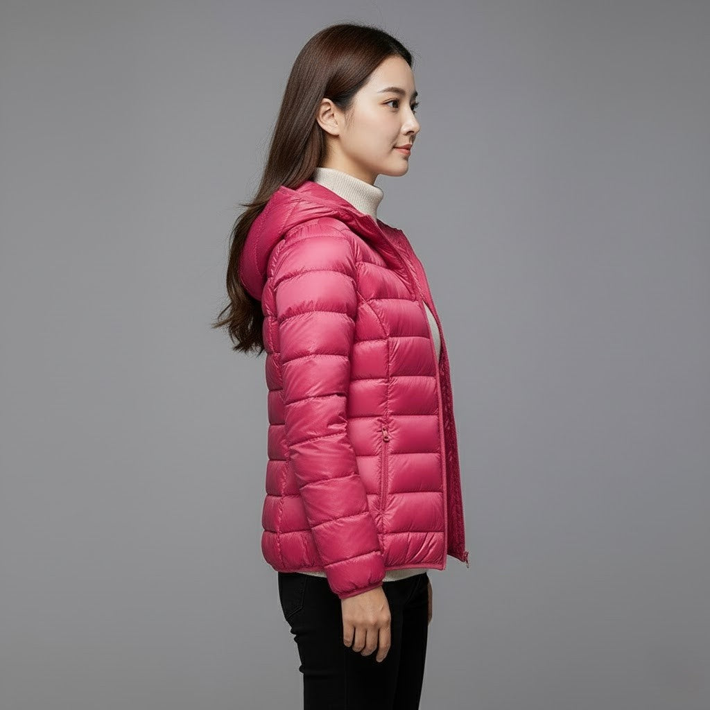 Josie | Women's Winter Puffer Jacket Quilted High Collar