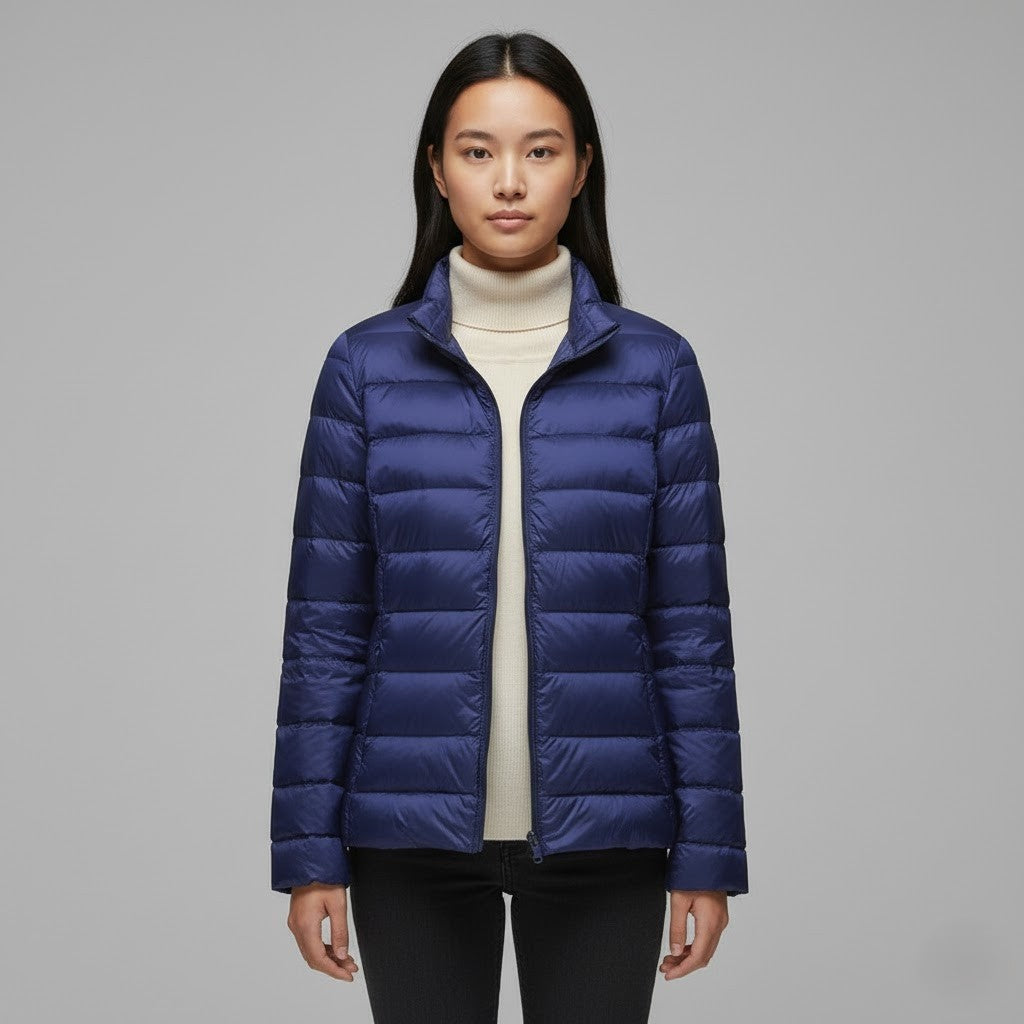 Josie | Women's Winter Puffer Jacket Quilted High Collar