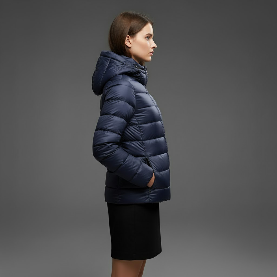 Josie | Women's Winter Puffer Jacket Quilted High Collar