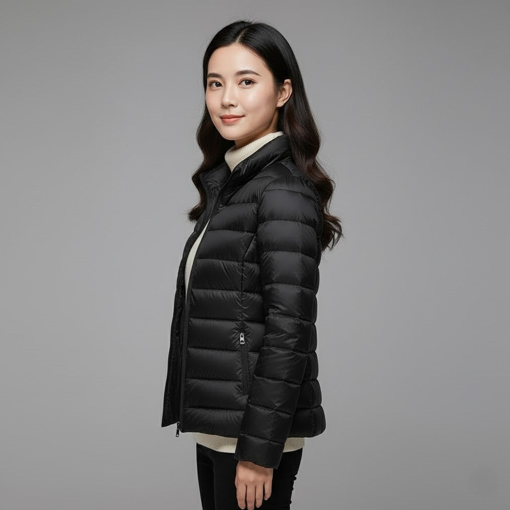 Josie | Women's Winter Puffer Jacket Quilted High Collar