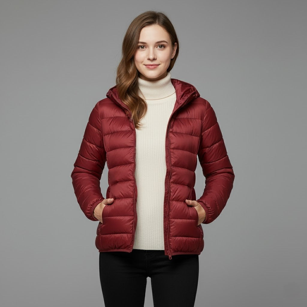 Josie | Women's Winter Puffer Jacket Quilted High Collar