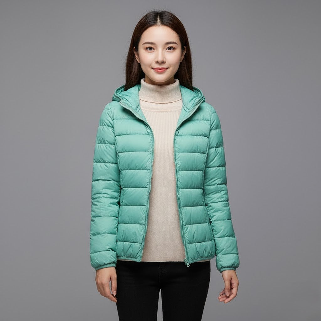 Josie | Women's Winter Puffer Jacket Quilted High Collar