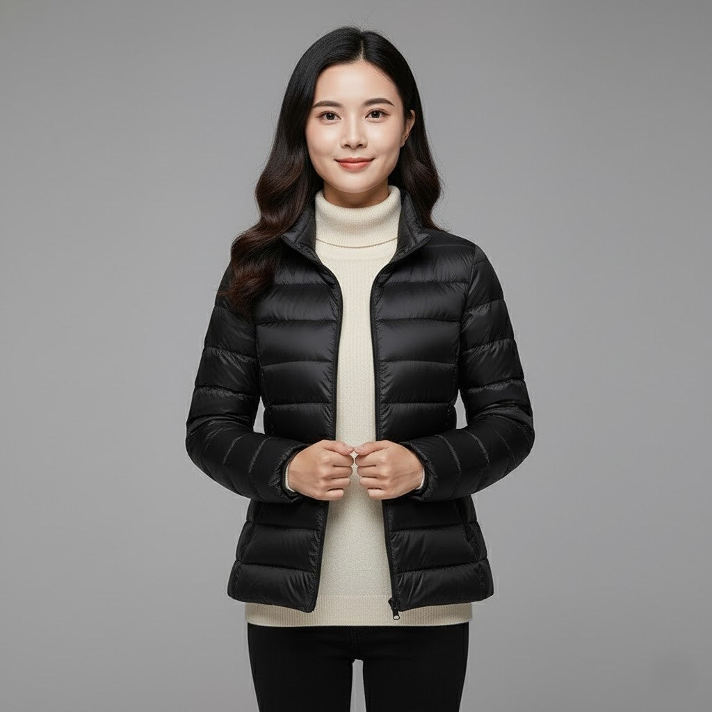 Josie | Women's Winter Puffer Jacket Quilted High Collar