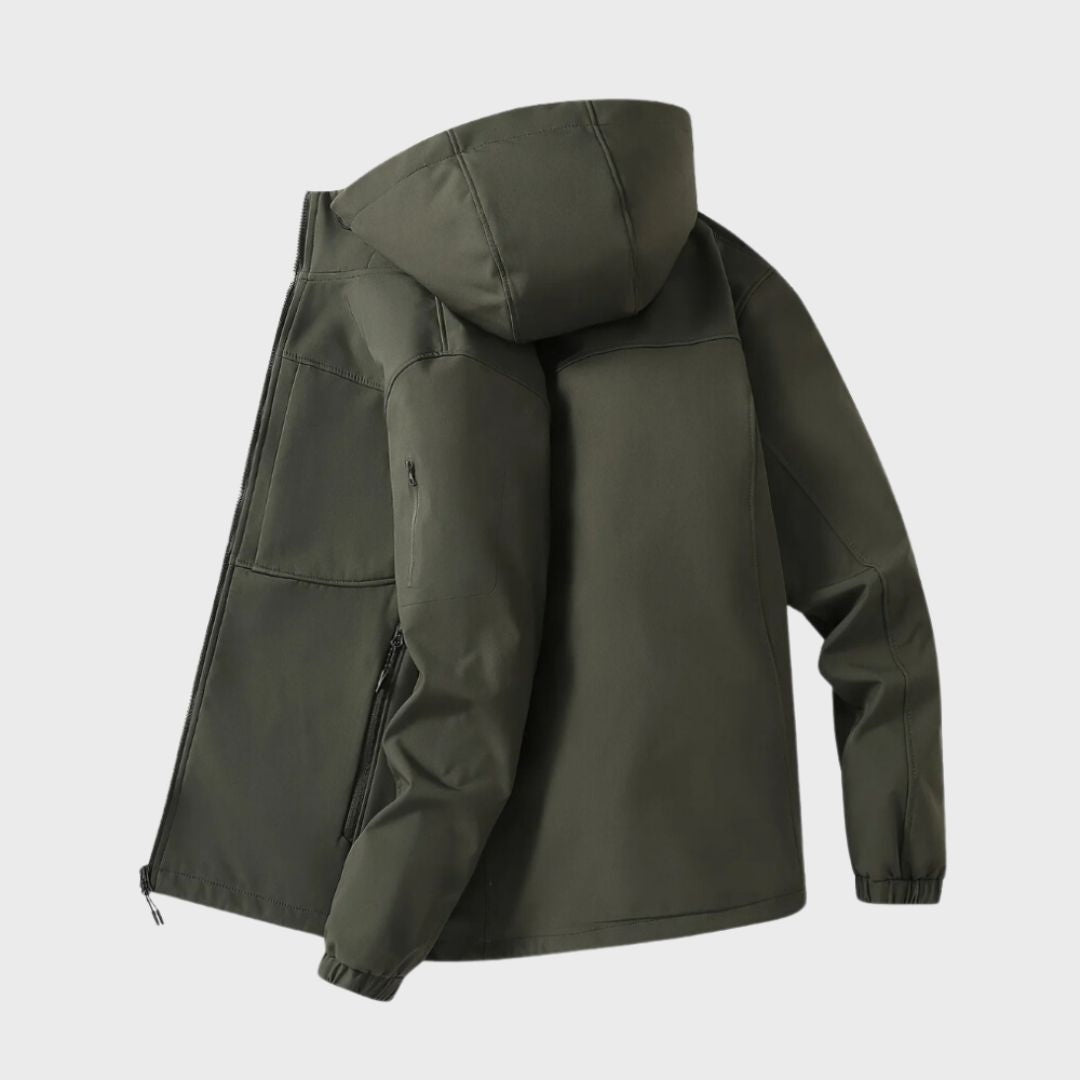 Caleb | Men's Softshell Anorak Jacket Hooded Zip Pockets