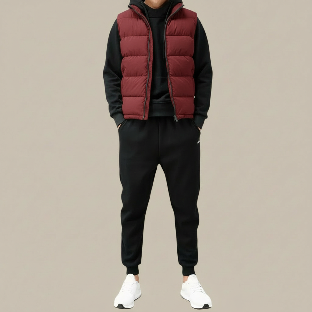 Oliver | Men's Quilted Puffer Vest Sleeveless Zip Up