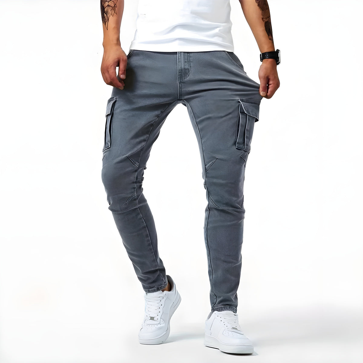 Weston | Men's Slim Fit Cargo Pants Multi Pocket