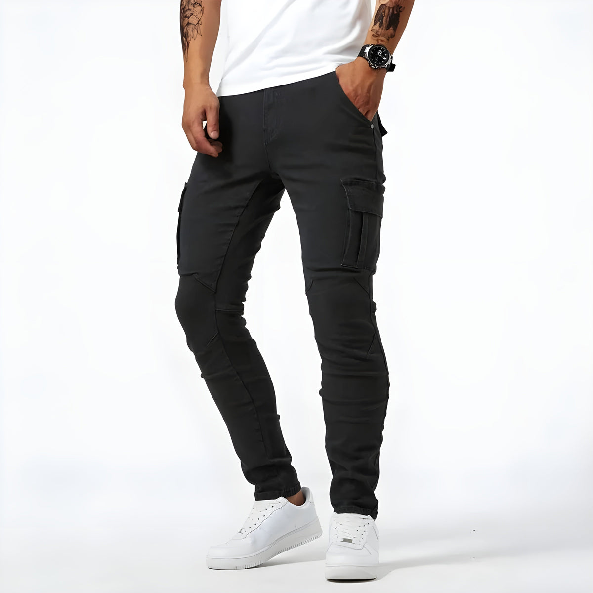 Weston | Men's Slim Fit Cargo Pants Multi Pocket
